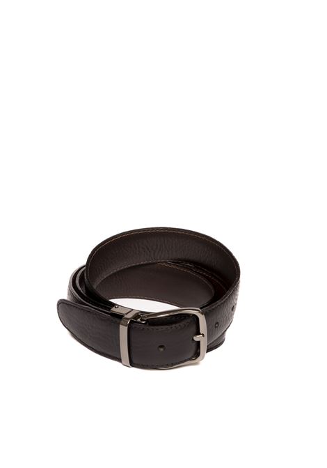 reversible black/brown leather belt PK BY PASKAL | 6067PELLE-NER/MORO